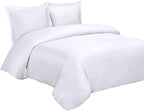 Royal Hotel Bedding Set – 100% Cool Duvet Covers, Viscose Made from Bamboo, Full/Queen Size (White)