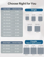 Weighted Idea Weighted Blanket for Adults (Dark Grey, 48"x72", 15lbs) – Cooling, Breathable Heavy Blanket with Premium Glass Beads