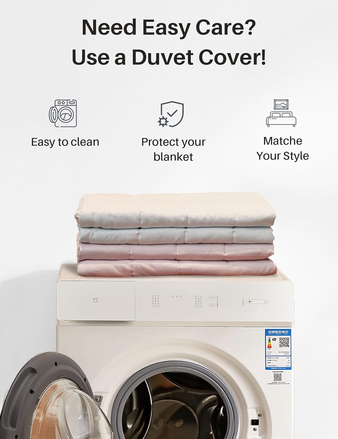 Weighted Idea Weighted Blanket for Adults (Dark Grey, 48"x72", 15lbs) – Cooling, Breathable Heavy Blanket with Premium Glass Beads