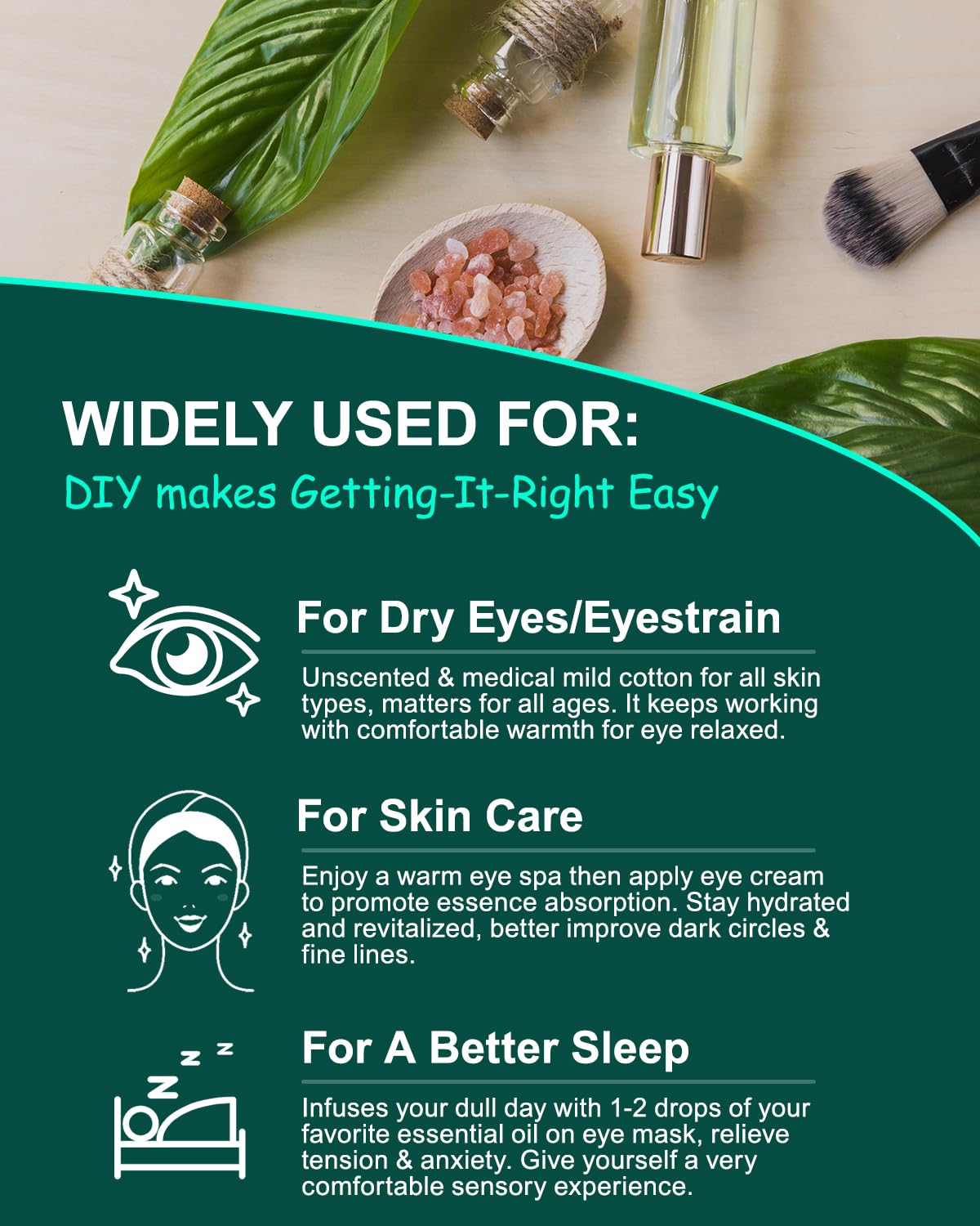 16 Packs Steam Eye Masks for Dry Eyes – Self-Heating Warm Compress for Fatigue & Puffiness Relief, Disposable Heated Eye Mask Travel Essentials, Spa Relaxation Set for Women, Unscented